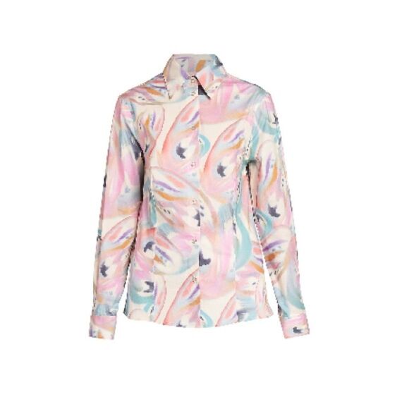 Etro Tops - ETRO Milano Printed Button Front Shirt, NWT, Size 46